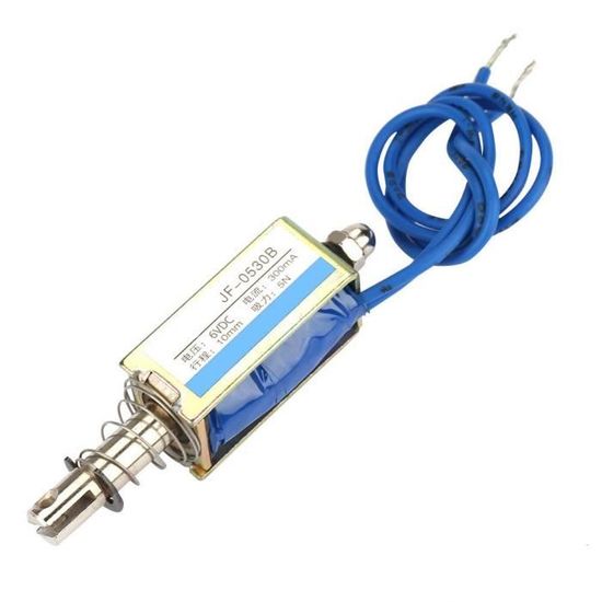 DC-Elektromagnet 6/12/24V – 300mA, 5N Zugkraft, 10mm Hub, Für Automatisierung & Maschinensteuerung
