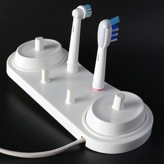 Porte Brosse à dent électrique Oral-B pour placer 4 Têtes de brosse à dent Chargeur électrique Porte-tête ABS