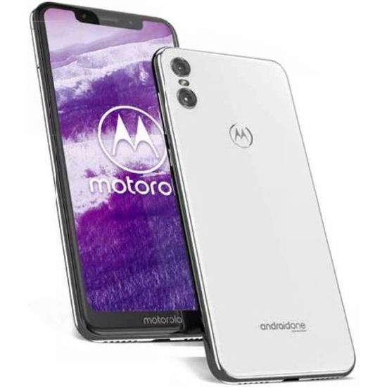 Motorola One - Motorola - 15 cm (5.9") - 64 Go - 13 MP - Android 8.1 Oreo - Blanc