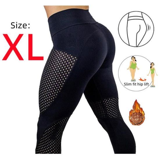 Pantalon De Sudation Gotoly Pour Femme - Taille Haute - Néoprène - Effet Sauna Pour Sport