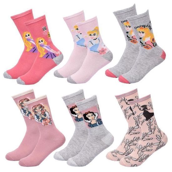 Pluvyze Lot 10 Paires Chaussettes Fille 31-34 – Coton Doux Motif Cœur Multicolore, Idéales École, Sport & Quotidien