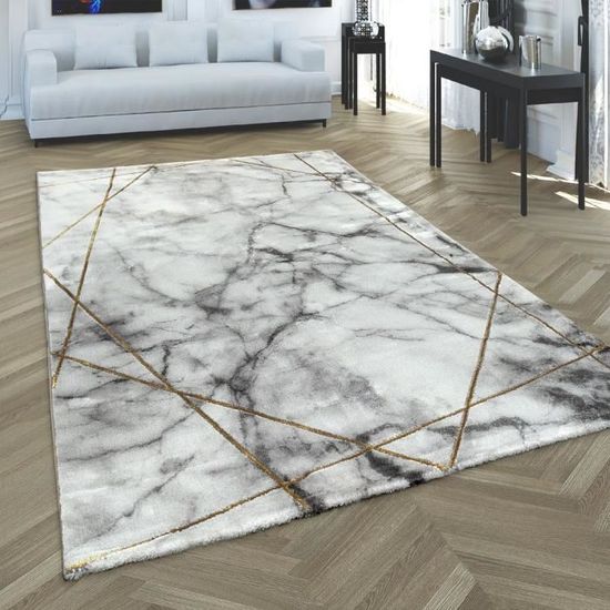 Tapis De Salon Rectangulaire Marbre Rose Doré - 80x120 Cm, Antidérapant, Lavable En Machine, Pour Chambre Et Bureau