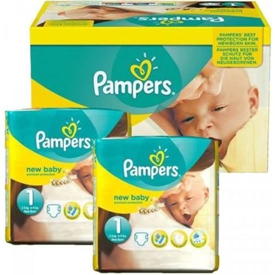 224 Couches Pampers Premium Protection taille 1 Cdiscount Puériculture & Eveil bébé