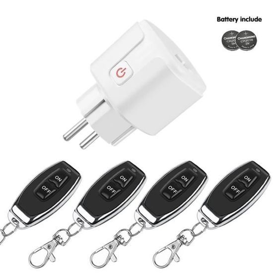 Kit Interrupteur Intelligent Sans Fil TUYA - Interrupteur Cinétique + Récepteur, Contrôle Par Appli, Voix Ou Télécommande RF433