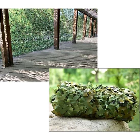 Filet Camouflage Militaire 6x4m - Tissu Oxford 150D - Pour Chasse, Camping, Jardin Et Protection Solaire