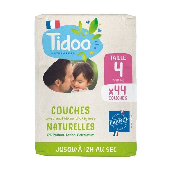 Tidoo Care Maxi Carrés Bébés En Coton Bio 50 Pièces