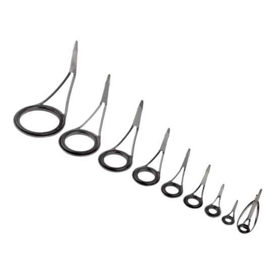 CANNE À PÊCHE Anneau Guide Anneau Canne 28 Pièces Kit De Remplacement