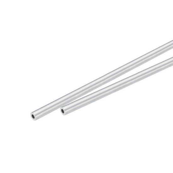 Tube Titane LAVMHAB Lot De 2 Tubes En Aluminium 6063 - 5 Mm De Diamètre Extérieur X 2 Mm De Diamètre Intérieur - 1,5 Mm D'épaisseur De Paroi - 300 Mm De Long Rond De Serviette Bois