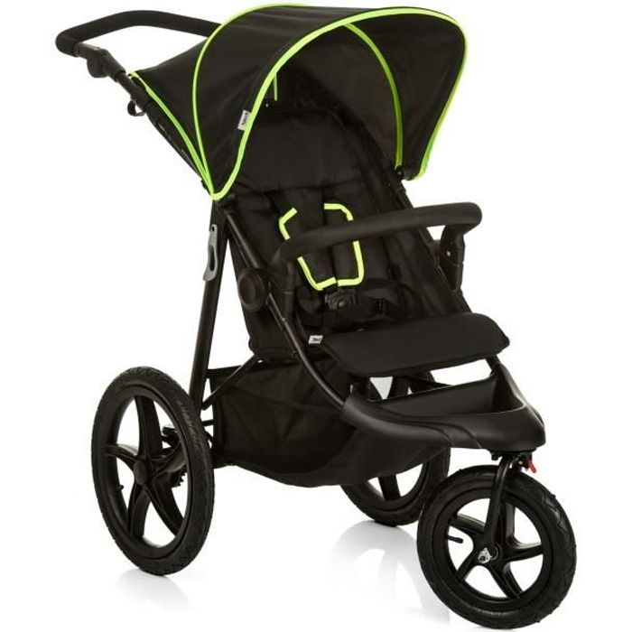 HAUCK Poussette tout terrain 3 roues Runner - noir