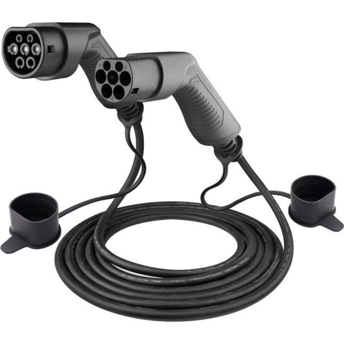 Morec 16A 11KW Triphasé Type 2 Câble de recharge de 5 mètres, ev chageur pour Station de Charge