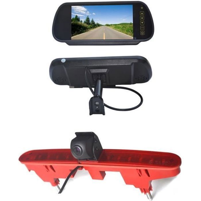 Écran de vue arrière de remplacement de 7 pouces & caméra de recul pour Peugeot Partner Citroen Berlingo Van (2008-2018)