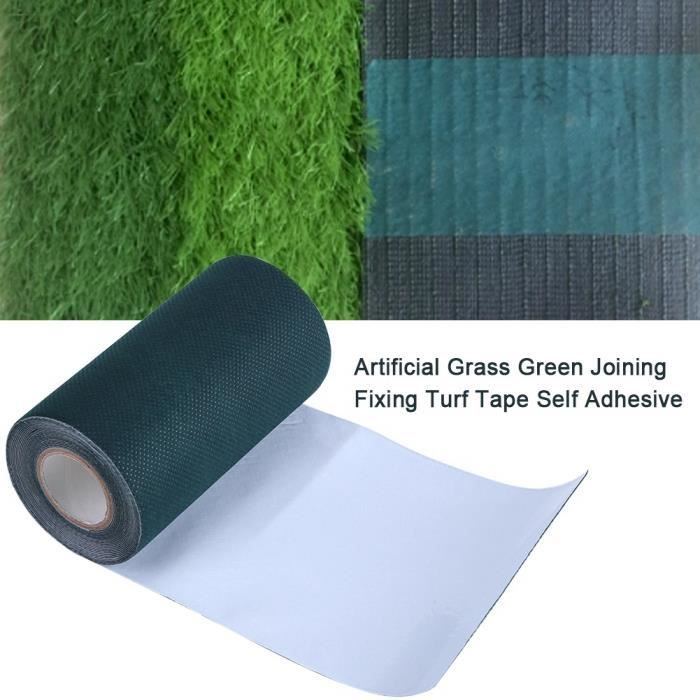 150MM * 5M Bande Artificielle De Couture D'Herbe, Vert Artificiel De Se Réunissant Fixant Auto-Adhésive D'Herbe Tapis HB020-RAI