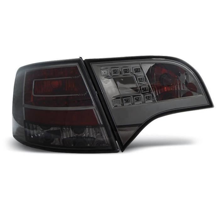 Paire de feux arriere Audi A4 B7 break 04-08 LED fume