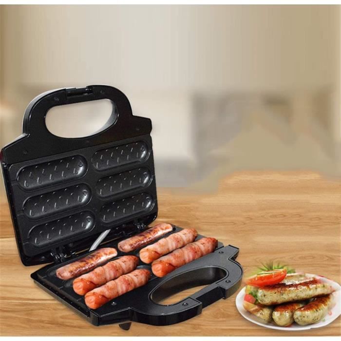 CROQUE MONSIEUR LXTIN Gaufriers, Hot-Dogs, Saucisses grillées Revêtement antiadhésif Grill électrique702