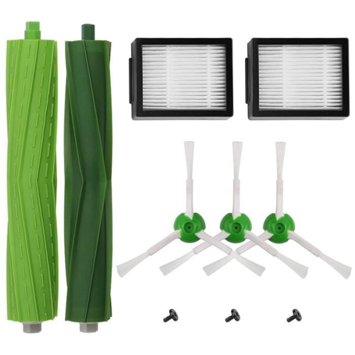 R5386 Kit D'accessoires de remplacement Pour Irobot Roomba I7 I7 +-I7 Plus E5 E6 E7 Série Aspirateur Robotique, 2 Filtres + 3