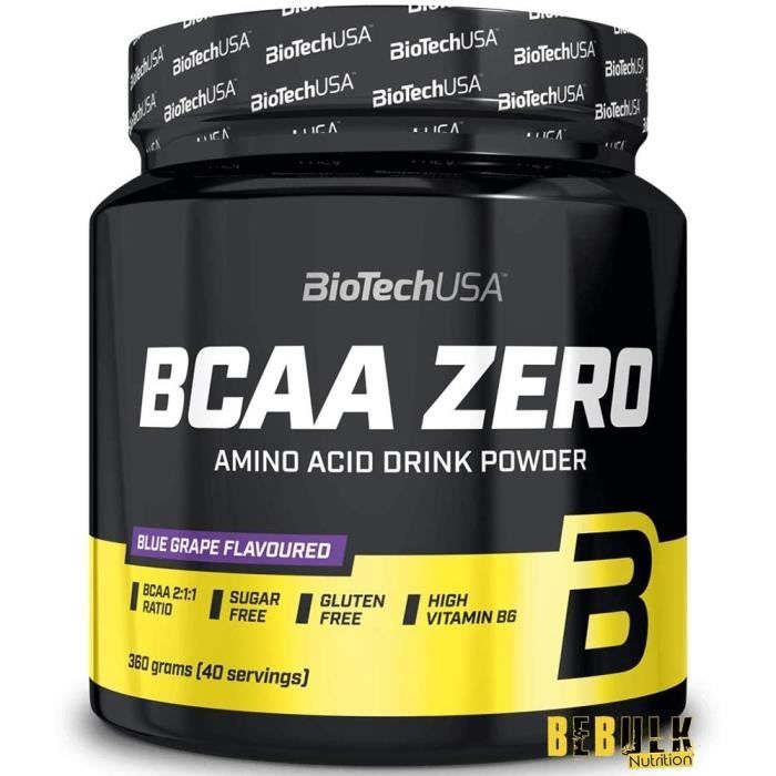 BCAA Zero 360g BLUE GRAPE Biotech USA - Musculation Fitness