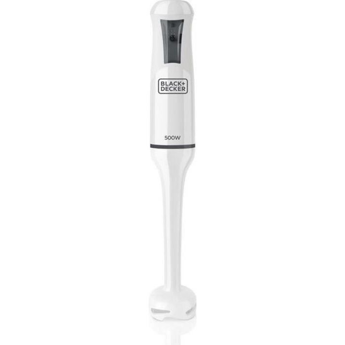 Mixeur plongeant BLACK+DECKER BXHB500E de 500W avec verre doseur