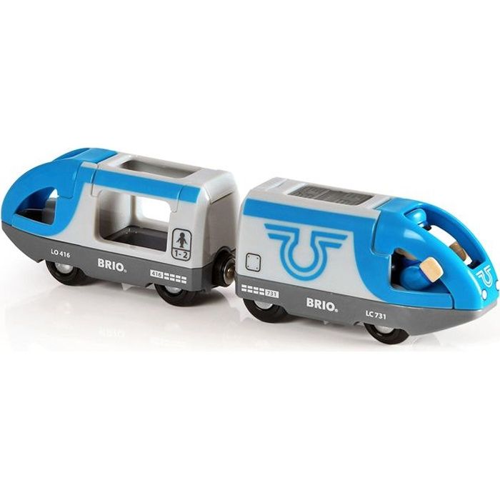 Brio World Train de Voyageurs à pile - Accessoire Circuit de train en bois - Ravensburger - Mixte dès 3 ans - 33506