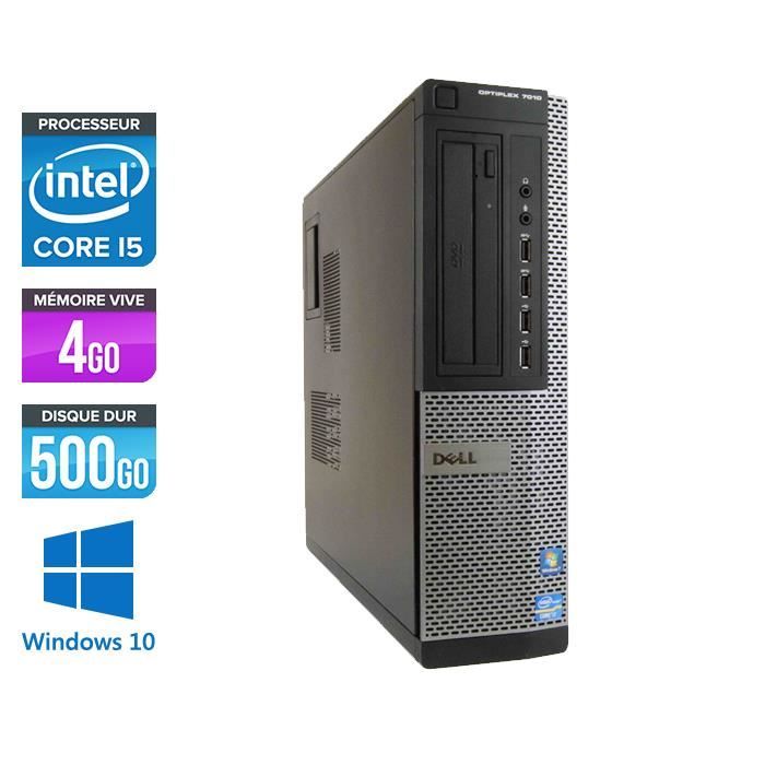 Pc de bureau Dell 7010 Desktop - i5 - 4 Go - 500 Go HDD - W10