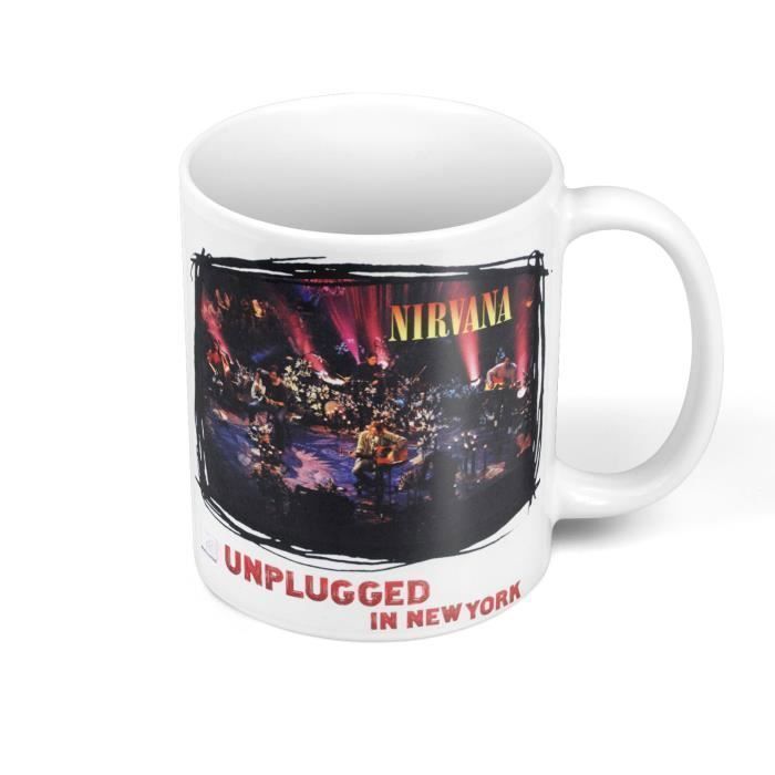 Mug Céramique Nirvana Kurt Cobain Rock Grunge Album Unplugged New York