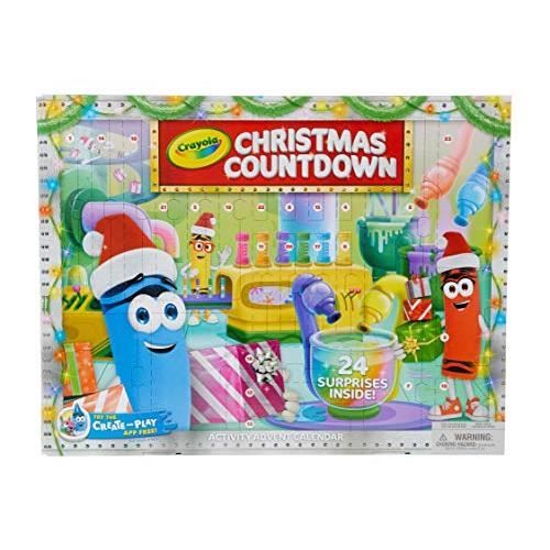 CRAYOLA 04-08-0E-000 Calendrier de l'Avent Motif Compte à rebours Multicolore