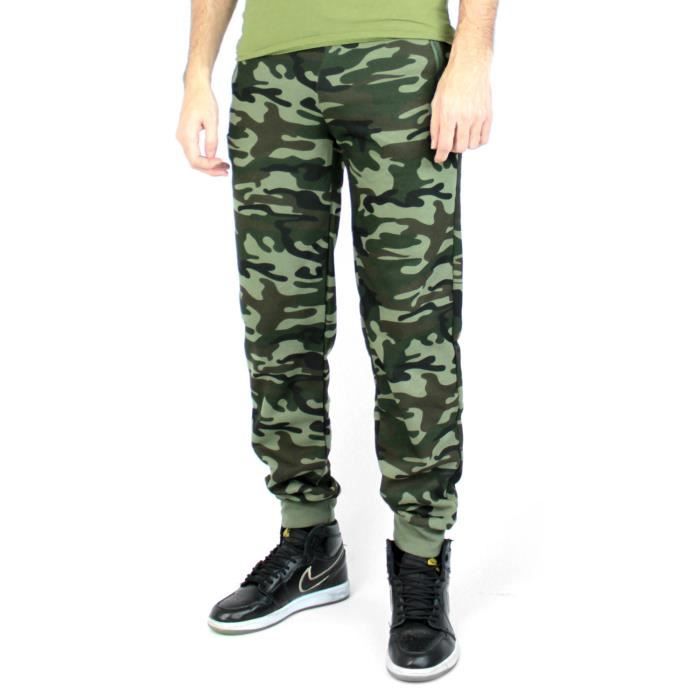 Jogging militaire Homme Kaki