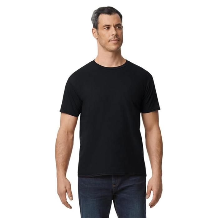 T-shirt homme 100% coton manches courte couleur noirNoir