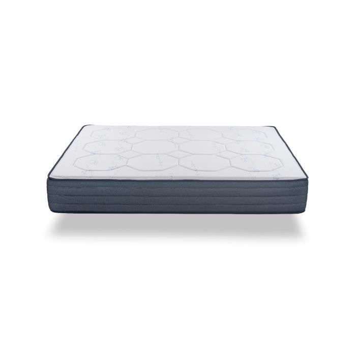 Matelas Viscoelastique Latex Mousse a Memorie 29 cm Ete Hiver KIMBED LOIRA-140x190 140x190