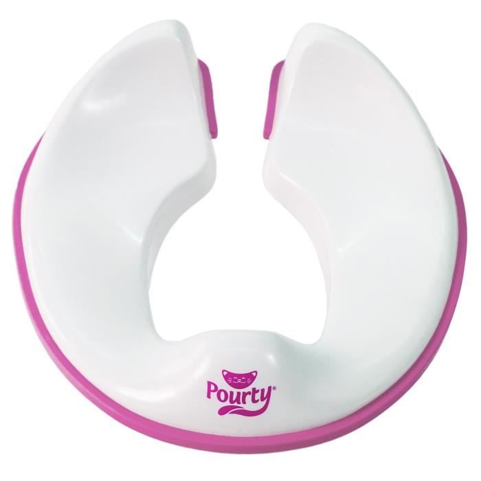 Pourty Flexi-Fit Trainer toilettes (Blanc - Rose)
