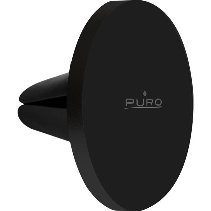 Support Voiture avec système de fixation Compatible MagSafe pour Ventilation Noir Puro