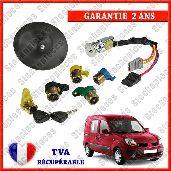 Kit barillets de serrure + neiman antivol compatible Kangoo modèles 1997 à 2008
