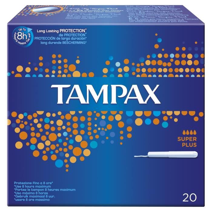 TAMPAX Classic Super+ Tampon avec Applicateur x20
