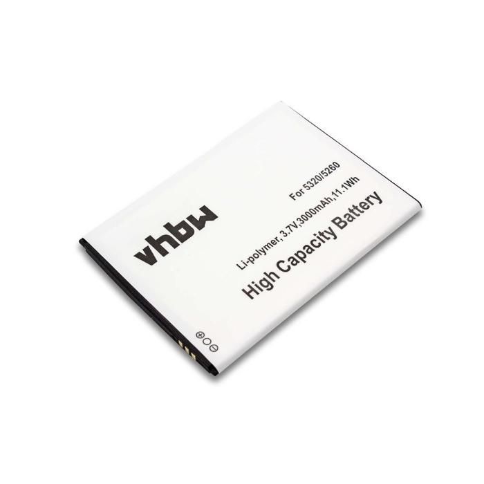 vhbw Li-Polymère batterie 3000mAh pour téléphone portable Wiko Jerry, Pulp 4G, Ridge Fab, Ridge Fab 4G