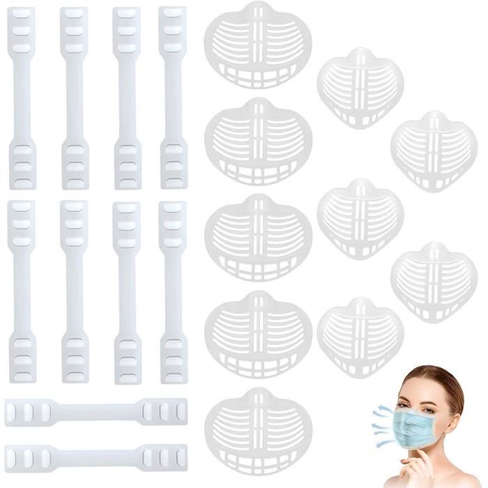 Support de Masque 3D Accessoires pour Masque Facial 10 pièces(Pack Famille)