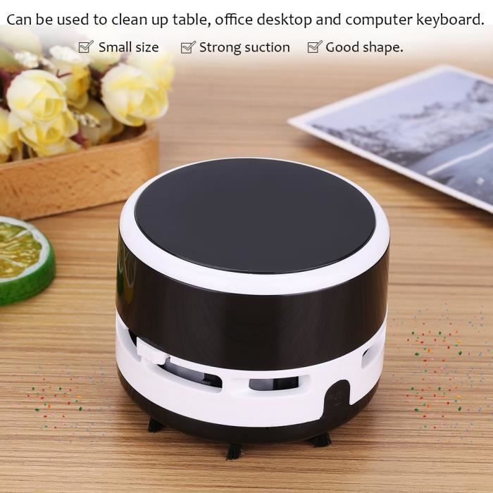 Mini aspirateur de bureau portable Noir HB025