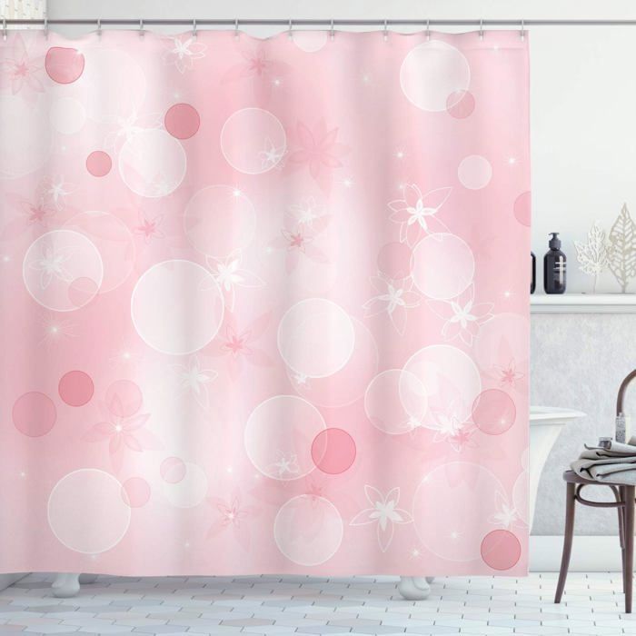 Rideau de douche bohème, rideau de douche à franges, 183 x 213 cm