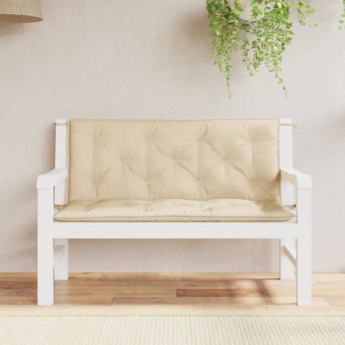 vidaXL Coussins de banc 120x50x7 cm