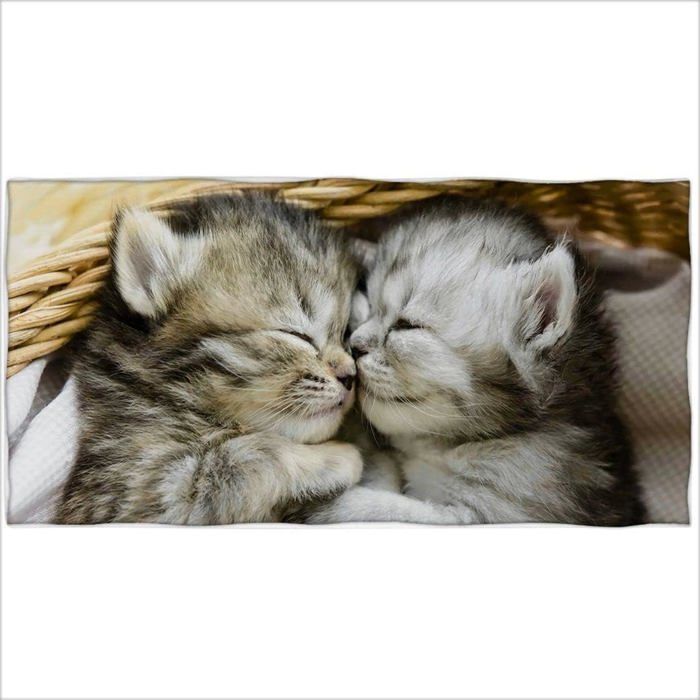 Pat Et Mat - Serviette De Plage En Coton - Multicolore - 70 X 140 Cm