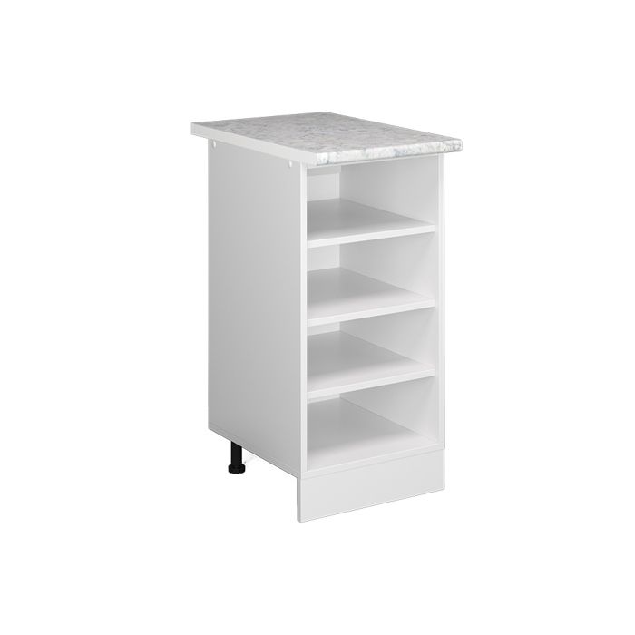 Etagère de cuisine R-Line 40cm PT Marbre Blanc/Blanc Vicco 37746