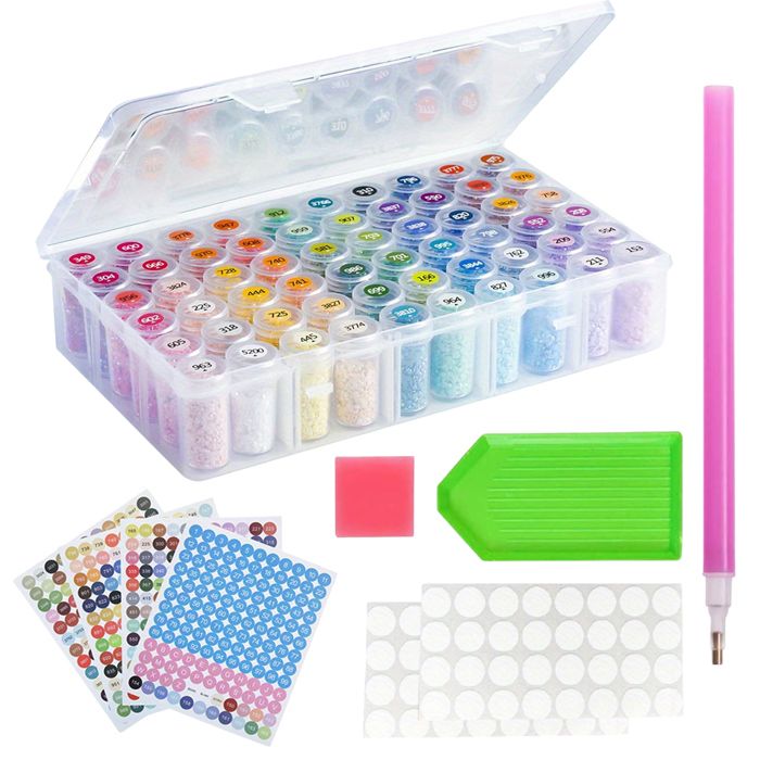 SENHAI Lot De 24 Stylos Peinture Diamant - Pointes Métalliques 5D, Embouts Filetés, Outils Créatifs