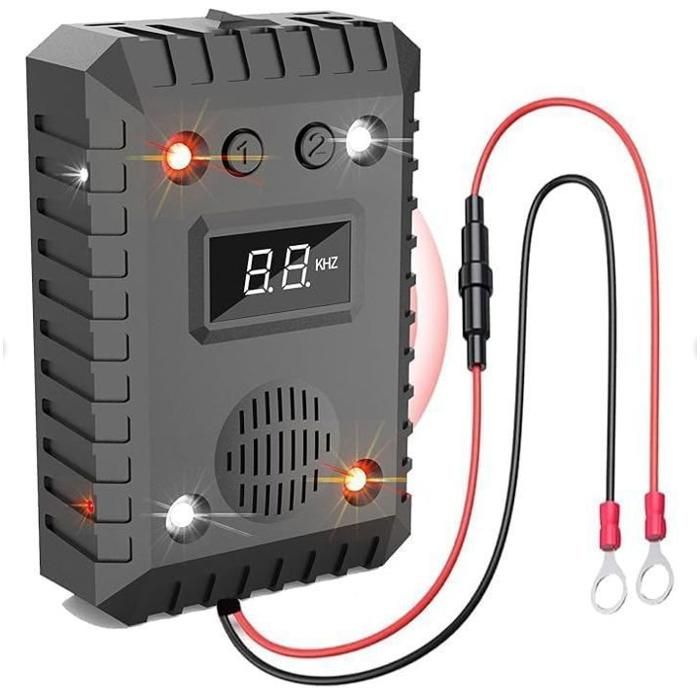 MOONMINI-Ultrason souris 13.5-65.5khz avec stroboscopique LED ultrason souris et rats répulsif ultrason