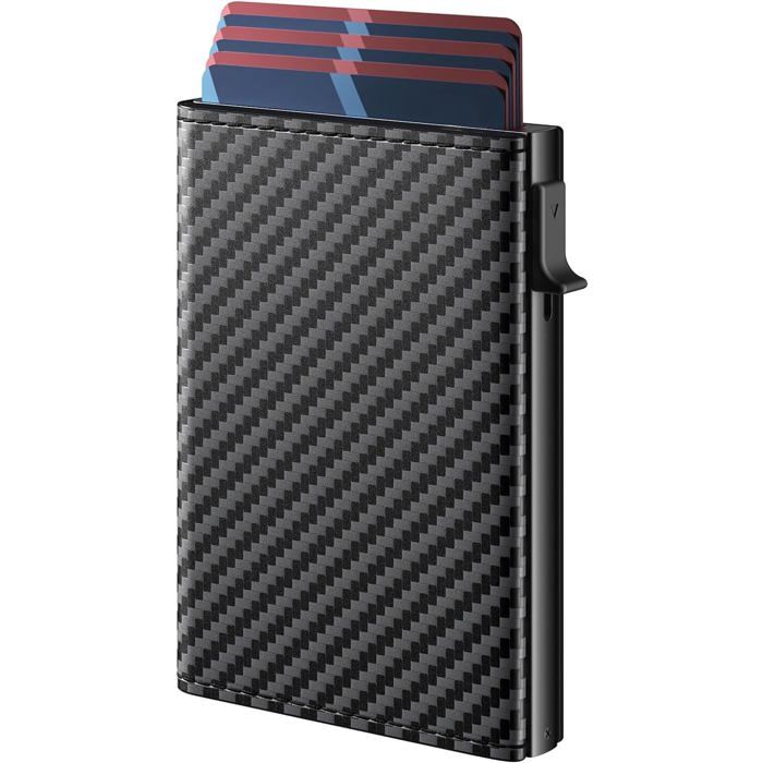 Porte-cartes Homme En Cuir PU, Alliage Aluminium - Format 9,5x6 Cm, Multicolore - Neuf Avec étiquettes