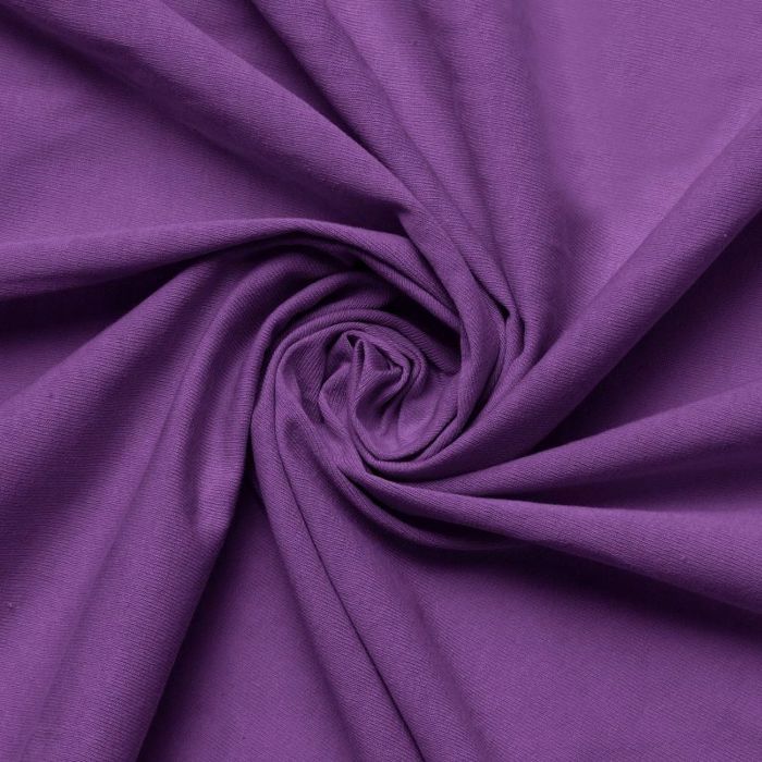 Drap housse - MULTITEX - Drap jersey - Violet - 140x200 cm - Élastique 20 cm