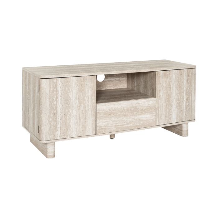 Meuble Tv - Home Deco Factory - Pietra - Blanc Et Beige