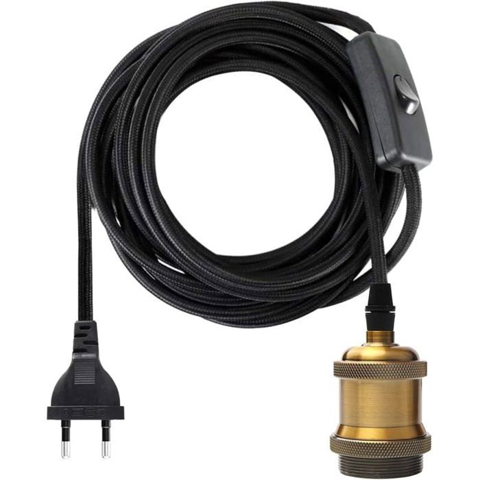 Lot Suspensions E27 Réglables CSPARKV Suspension De Lampe 3 Pièces
