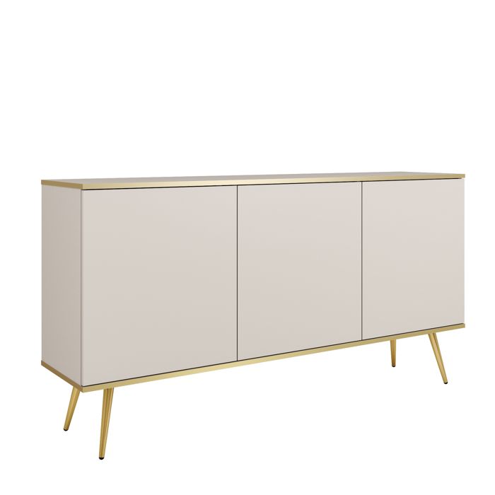 Buffet Komodee BANFF KOM1 Jambes métalliques dorées Beige Beige 39 x 160 x 85 cm Buffet Komodee BANFF KOM1 Jambes métalliques dorées Beige Beige 39 x 160 x 85 cm
