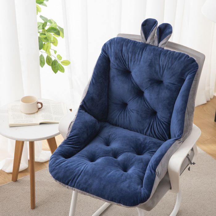 Coussin de Chaise avec Dossier 45cm siège Coquille Fauteuil Velours Douillet Elastique Coussin de Siège pour pour Bureau Jardin G