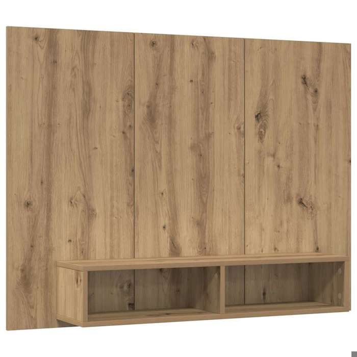 [6405186]Meuble TV/HIFI - Banc TV - Meuble Télé - mural chêne artisanal 120x23.5x90cmPoids:18.45 Kg