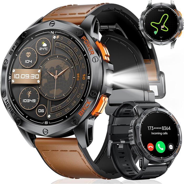 Montre connectée - LIGE - GPS - AMOLED 1 43 - 530mAh - IP68 Montre connectée - LIGE - GPS - AMOLED 1 43 - 530mAh - IP68