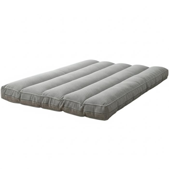 Futon déhoussable - 140 x 190 cm - Bananair - Gris clair Futon déhoussable - 140 x 190 cm - Bananair - Gris clair